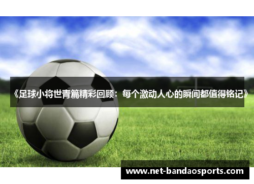《足球小将世青篇精彩回顾：每个激动人心的瞬间都值得铭记》